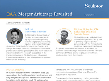 Q&A: Merger Arbitrage Revisited