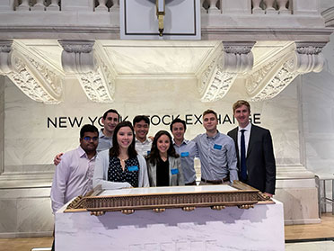 Sculptor 2022 interns tour NYSE